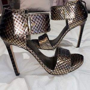 Stuart Weitzman snakeskin stilettos